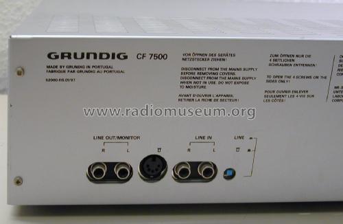 CF 7500; Grundig Radio- (ID = 2051990) Sonido-V