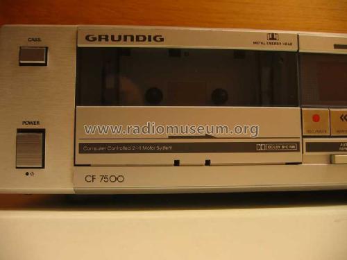 CF 7500; Grundig Radio- (ID = 411793) Sonido-V