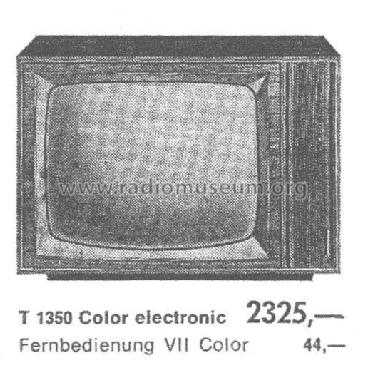 Color electronic T 1350; Grundig Radio- (ID = 2206888) Television