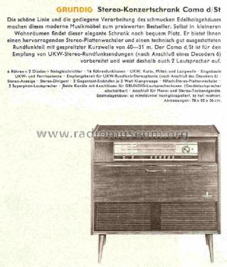 Como d/St Ch= C200; Grundig Radio- (ID = 724203) Radio