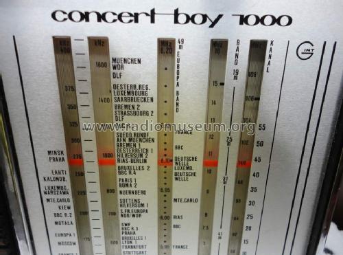 Concert-Boy 1000; Grundig Radio- (ID = 1334773) Radio