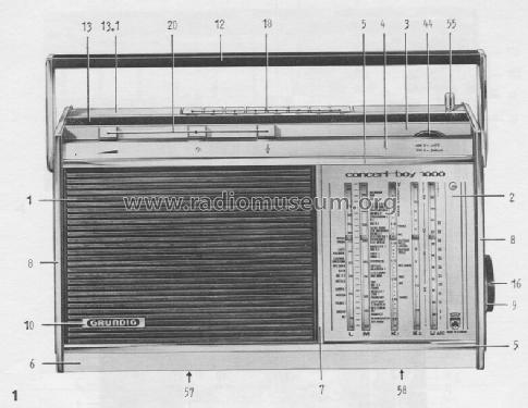 Concert-Boy 1000; Grundig Radio- (ID = 74999) Radio
