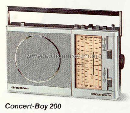 Concert-Boy 200; Grundig Radio- (ID = 426296) Radio