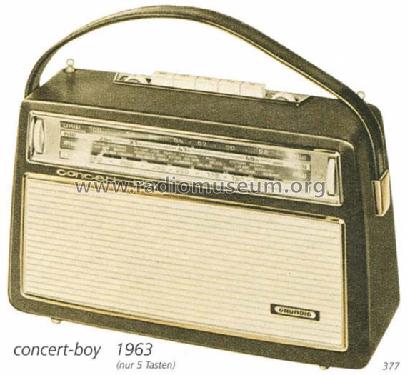 Concert-Boy 202; Grundig Radio- (ID = 287) Radio