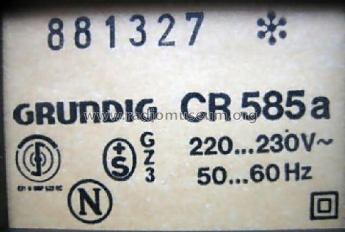CR585a; Grundig Radio- (ID = 960097) R-Player