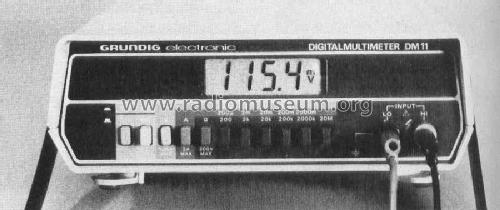 Digital-Multimeter DM11; Grundig Radio- (ID = 451117) Equipment