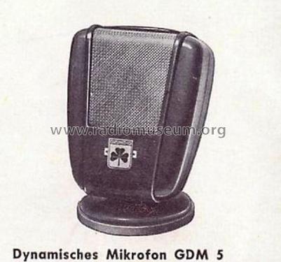 Dynamisches Mikrofon GDM5; Grundig Radio- (ID = 2078555) Microphone/PU
