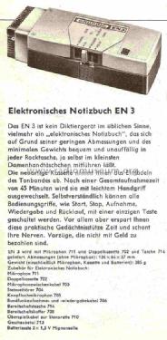 Elektronisches Notizbuch EN 3; Grundig Radio- (ID = 724809) R-Player