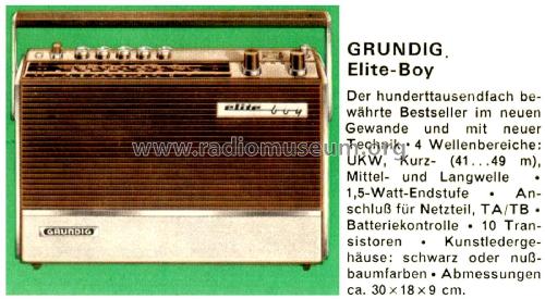 Elite-Boy 206; Grundig Radio- (ID = 2633835) Radio