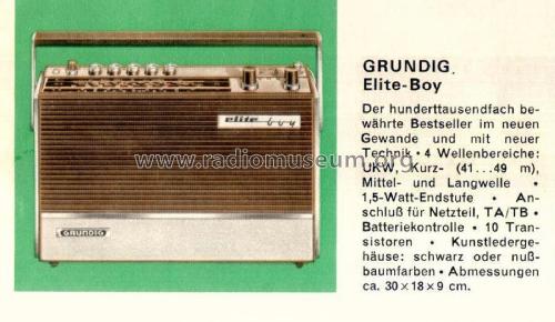 Elite-Boy 207; Grundig Radio- (ID = 2134777) Radio