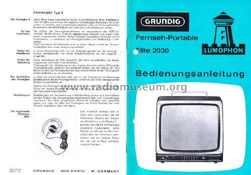 Elite Super Electronic 2030UE; Grundig Radio- (ID = 1477537) Television