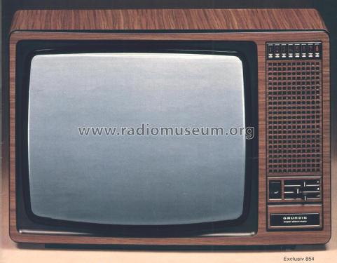 Exclusiv 854; Grundig Radio- (ID = 2336533) Televisore