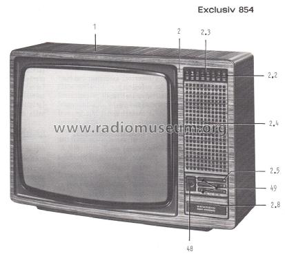 Exclusiv 854; Grundig Radio- (ID = 2336535) Television