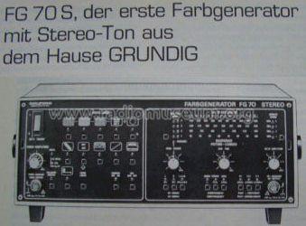 Farbgenerator FG 70 Stereo; Grundig Radio- (ID = 994380) Ausrüstung