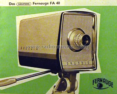 Fernauge FA40; Grundig Radio- (ID = 491609) TV-studio