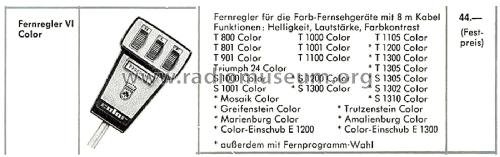 Fernregler VI Color 7641-017.01; Grundig Radio- (ID = 2490297) Misc