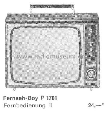 Fernseh-Boy P1701; Grundig Radio- (ID = 1515025) Television