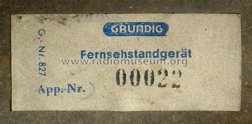 Fernsehstandgerät ; Grundig Radio- (ID = 1653402) Television