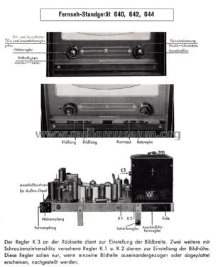 Fernsehstandgerät 640; Grundig Radio- (ID = 2006931) Television