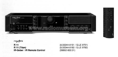 Fine Arts HiFi Stereo RDS Receiver R11; Grundig Radio- (ID = 1556538) Radio