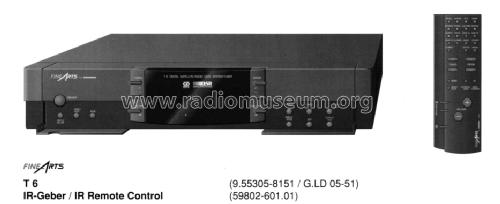 Fine Arts High Definition RDS Synthesizer Tuner T6; Grundig Radio- (ID = 1386684) Radio