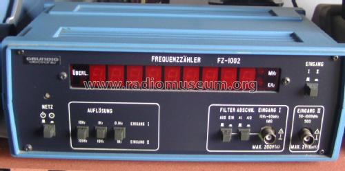 Frequenzzähler FZ-1002; Grundig Radio- (ID = 1965254) Equipment