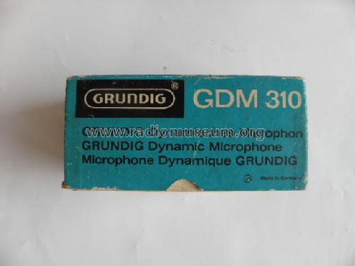 GDM310; Grundig Radio- (ID = 1164139) Microfono/PU