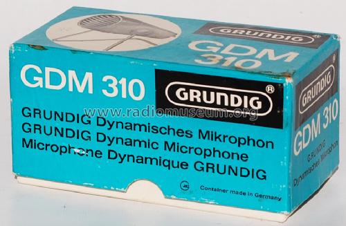 GDM310; Grundig Radio- (ID = 1620389) Microfono/PU