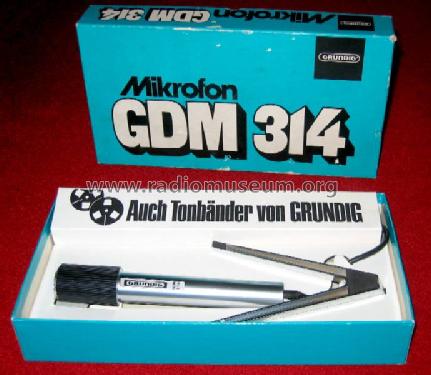 GDM314; Grundig Radio- (ID = 191416) Microphone/PU