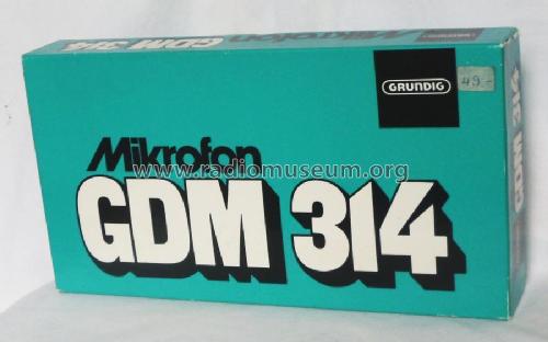 GDM314; Grundig Radio- (ID = 2002618) Microphone/PU
