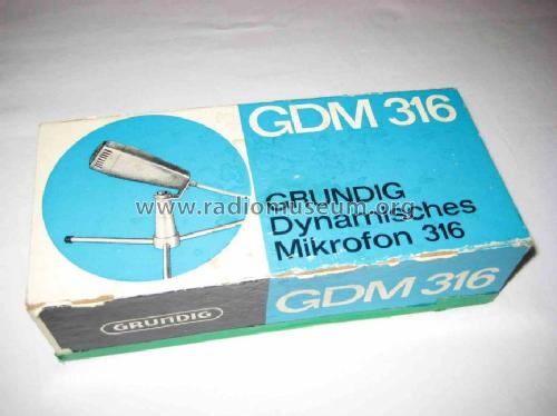 GDM316; Grundig Radio- (ID = 1169490) Microphone/PU