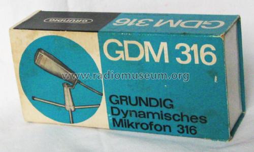 GDM316; Grundig Radio- (ID = 2077157) Microphone/PU