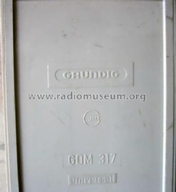 GDM317; Grundig Radio- (ID = 595868) Microphone/PU