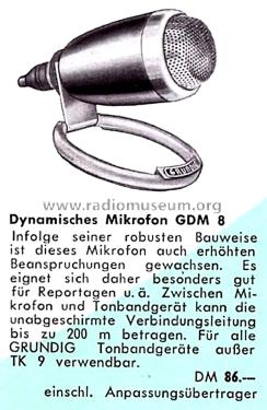 GDM8; Grundig Radio- (ID = 2859452) Microphone/PU