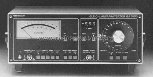 Gleichlaufanalysator GA1000; Grundig Radio- (ID = 387321) Ausrüstung