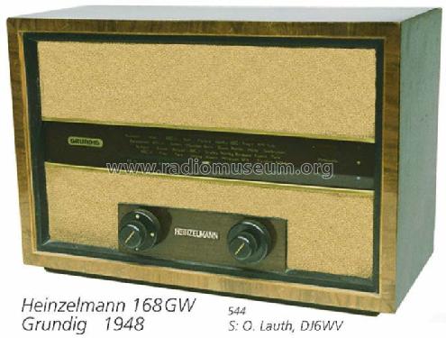 Heinzelmann 168GW; Grundig Radio- (ID = 231) Radio