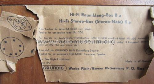 Hi-Fi-Raumklang-Box II ; Grundig Radio- (ID = 2788021) Speaker-P