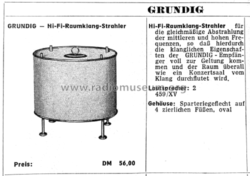 Hi-Fi-Raumklang-Strahler ; Grundig Radio- (ID = 2783778) Altavoz-Au