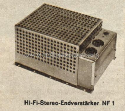 Hi-Fi-Stereo-Verstärker NF1; Grundig Radio- (ID = 1101602) Ampl/Mixer