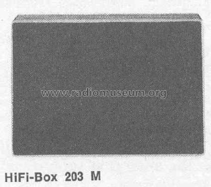 HiFi-Box 203M; Grundig Radio- (ID = 383546) Speaker-P