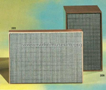 HiFi-Lautsprecher-Box 203; Grundig Radio- (ID = 486868) Lautspr.-K
