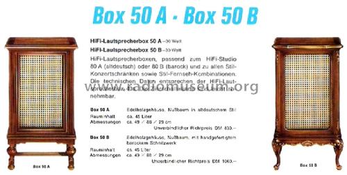 HiFi-Lautsprecher-Box 50A; Grundig Radio- (ID = 2486727) Speaker-P