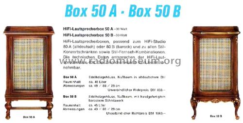 HiFi-Lautsprecher-Box 50B; Grundig Radio- (ID = 2486729) Altavoz-Au