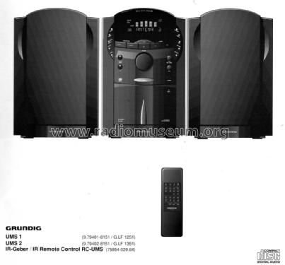 HiFi-Micro-System UMS 2; Grundig Radio- (ID = 1560461) Radio