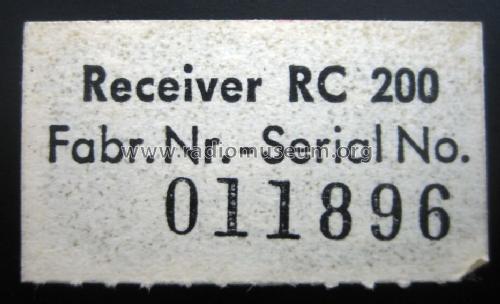 HiFi-Receiver RC200; Grundig Radio- (ID = 588388) Radio