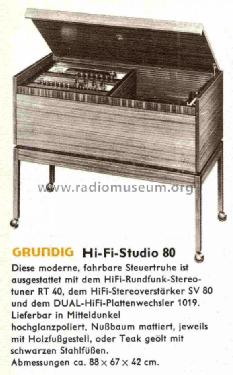HiFi-Studio 80; Grundig Radio- (ID = 724771) Radio