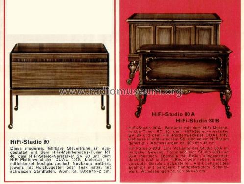 HiFi-Studio 80A; Grundig Radio- (ID = 2136252) Radio