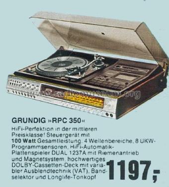 HiFi-Studio RPC 350; Grundig Radio- (ID = 1769756) Radio