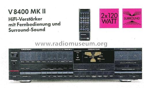 HiFi-Verstärker V 8400 MK II; Grundig Radio- (ID = 2342887) Ampl/Mixer