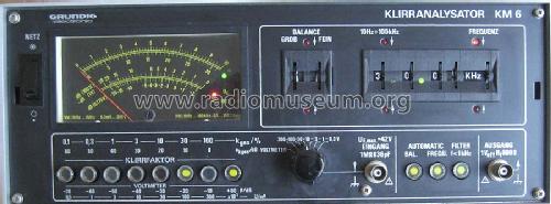 Klirranalysator KM6; Grundig Radio- (ID = 1170622) Equipment